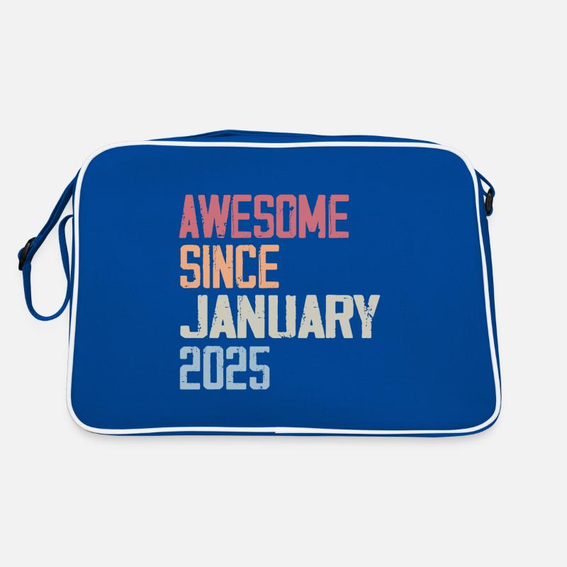 Geburtstag Januar 2025 Retro Januar 2025 Retro Tasche