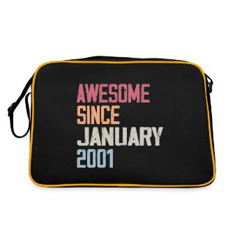 Anniversaire Janvier 2001 Rétro 2001 Janvier - Sac Retro - noir/or - Dos