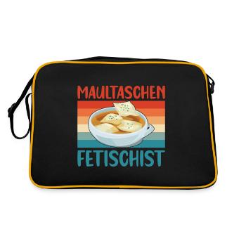 MAULTASCHEN FETISCHIST - Retro Tasche - Schwarz/Gold - Hinten