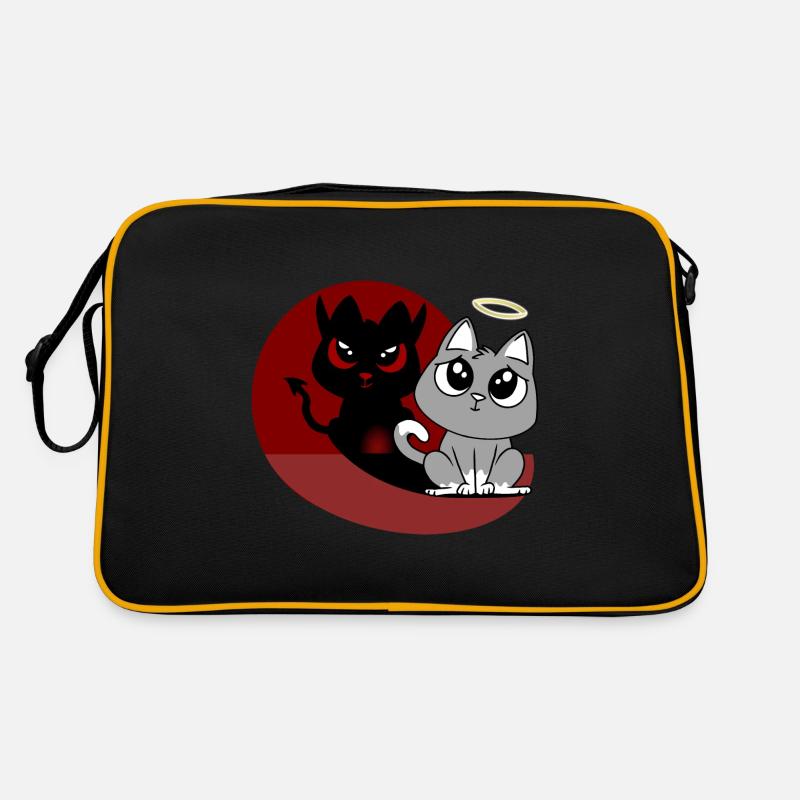 Quoi? I Was’s Not - Devil Angel Evil Cat Sac Retro