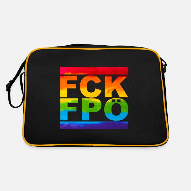 FCK FPÖ - LGBTQ - Setting an example against the right Retro Bag