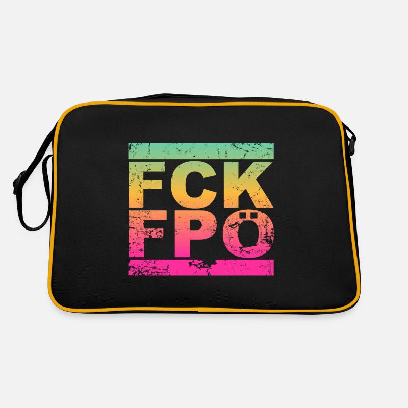 FCK FPÖ - Zeichen setzen gegen Rechts (vintage) Retro Tasche
