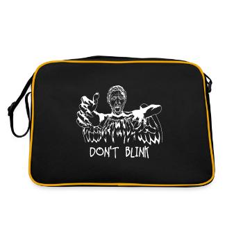 Don't Blink Horror Weeping Angels Blink - Retro Bag - black/gold - Back