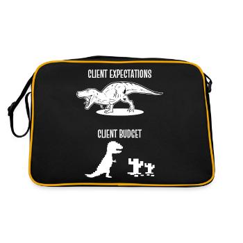 Designer Graphic Designer Designer Artist - Retro Bag - black/gold - Back