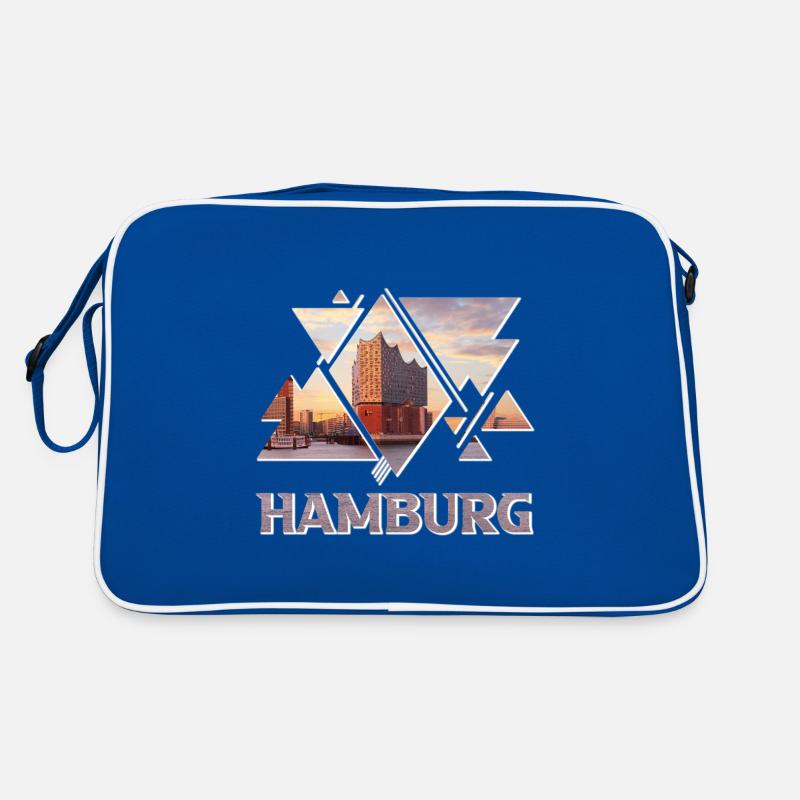 Hamburg Germany Elbphilharmonie Harbour Skyline Retro Bag