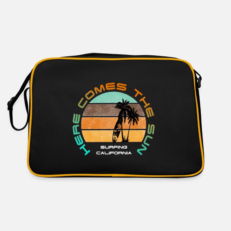 Sonne Retro Vintage Design Retro Tasche