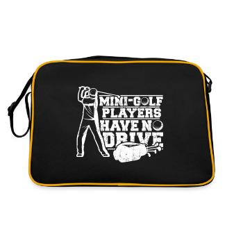 Golf golf terrain de golf - Sac Retro - noir/or - Dos