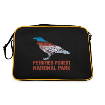 USA Amerika Nationalpark - Retro Tasche - Schwarz/Gold - Hinten