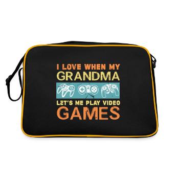 Gamer Gaming Jeux vidéo Jeux vidéo - Sac Retro - noir/or - Dos