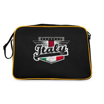 Italy Football Italian Football Players - Retro Bag - black/gold - Back