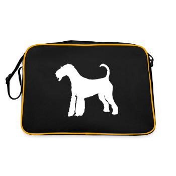 Airedale Terrier Chien - Airedale Terrier - Sac Retro - noir/or - Dos