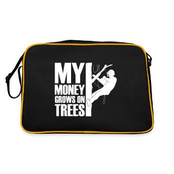 Tree climbing Arborist Arborist Tree climber - Retro Bag - black/gold - Back