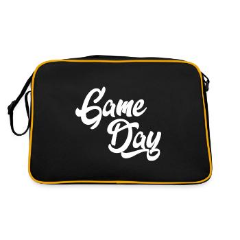 Game day game gamer nerd cadeau adolescent - Sac Retro - noir/or - Dos
