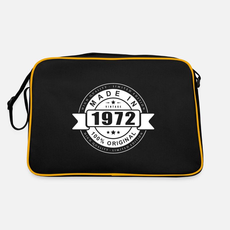 MADE IN 1972 - Sac Retro - noir/or