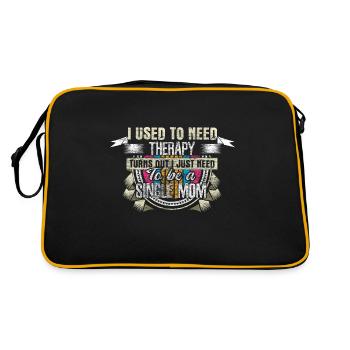 Idée cadeau mère célibataire fille monoparentale - Sac Retro - noir/or - Dos