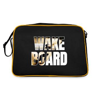 Wakeboard Wakeskate Watersports Boat Wakeboarder - Retro Bag - black/gold - Back