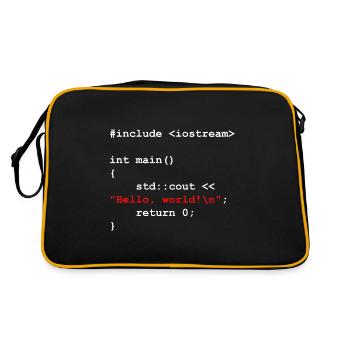 Coder Software Développeur - Sac Retro - noir/or - Dos
