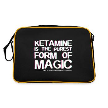 La forme de magie la plus pure est la kétamine | cadeaux - Sac Retro - noir/or - Dos