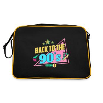 90s 90 - Sac Retro - noir/or - Dos