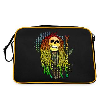 Dead marley - Retro Bag - black/gold - Back