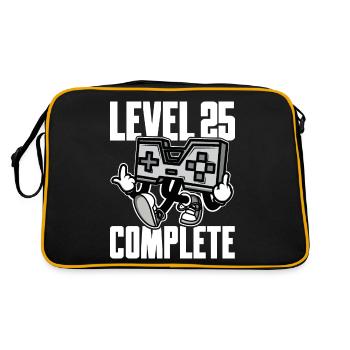 Niveau 25 Cadeau d’anniversaire complet 25 ans - Sac Retro - noir/or - Dos