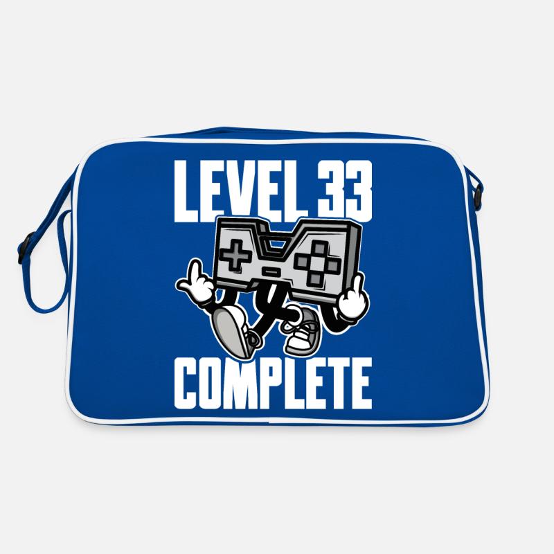 Niveau 33 Cadeau d’anniversaire complet 33 ans Sac Retro