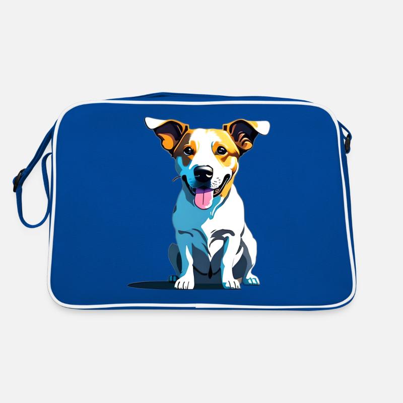Jack Russel keucht Retro Tasche