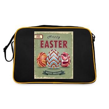 Happy Easter Amo - Sac Retro - noir/or - Dos