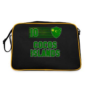 Îles Cocos - Sac Retro - noir/or - Dos