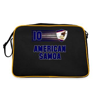 Samoa américaines - Sac Retro - noir/or - Dos