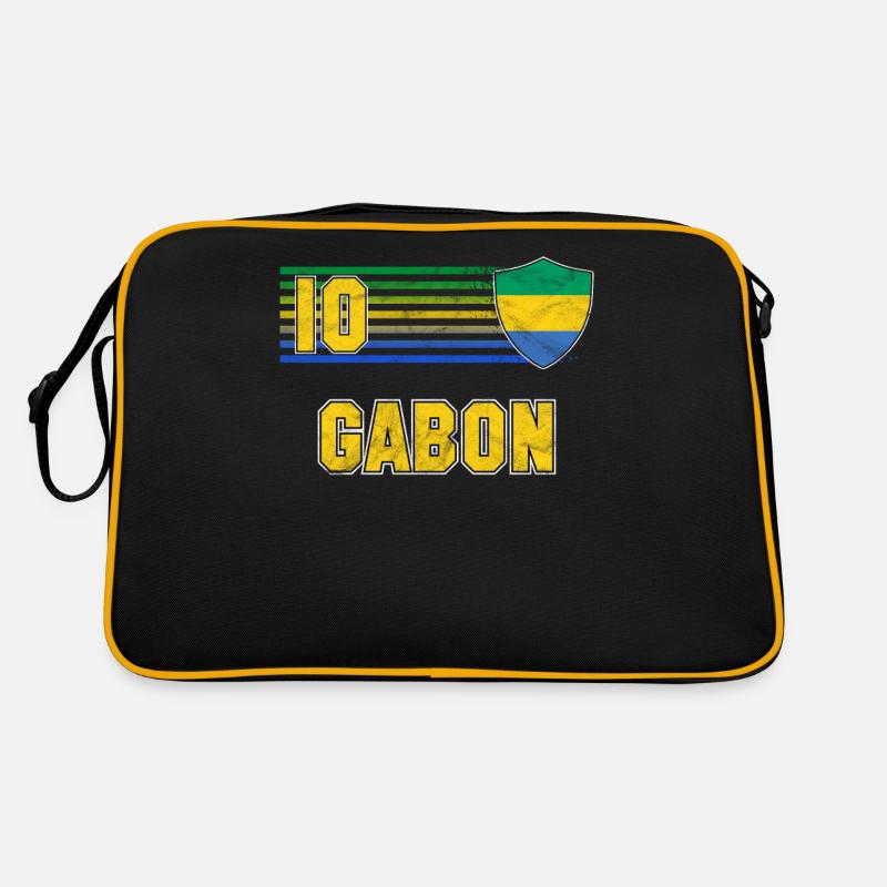 Gabon - Sac Retro - noir/or