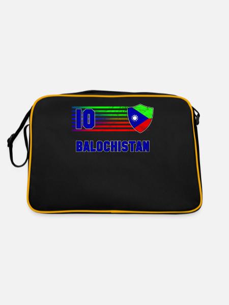 Baloutchistan - Sac Retro - noir/or - Dos