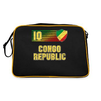 République du Congo - Sac Retro - noir/or - Dos