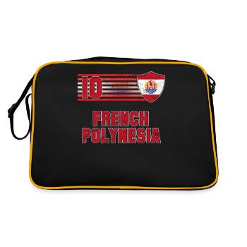 Polynésie française - Sac Retro - noir/or - Dos