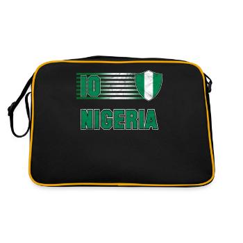 Nigéria - Sac Retro - noir/or - Dos
