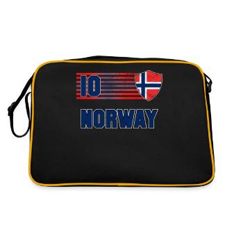 Norvège - Sac Retro - noir/or - Dos