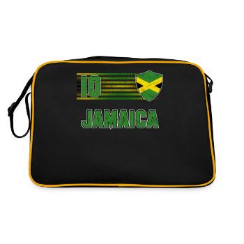 Jamaika - Retro Tasche - Schwarz/Gold - Hinten