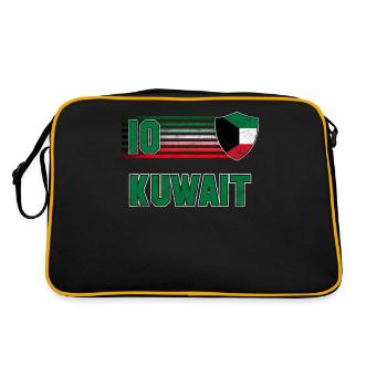 Kuwait - Retro Tasche - Schwarz/Gold - Hinten