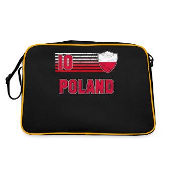 Pologne - Sac Retro - noir/or - Dos