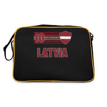 Latvia - Retro Bag - black/gold - Back