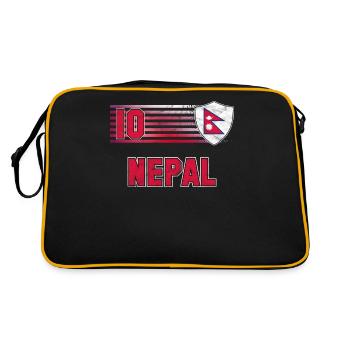 Nepal - Retro Bag - black/gold - Back