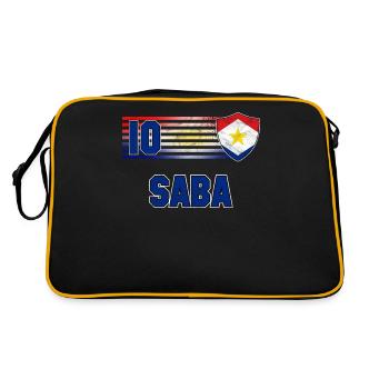 Saba - Retro Bag - black/gold - Back