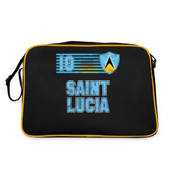 Sainte-Lucie - Sac Retro - noir/or - Dos