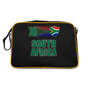 Afrique du Sud - Sac Retro - noir/or - Dos
