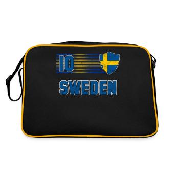 Suède - Sac Retro - noir/or - Dos