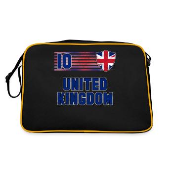 United Kingdom - Retro Bag - black/gold - Back