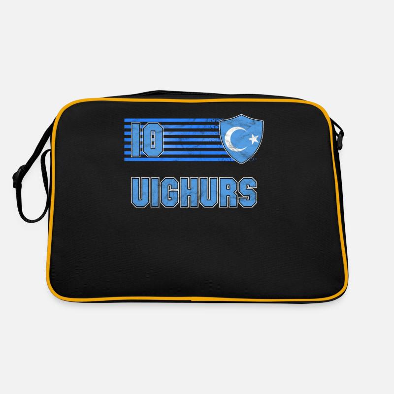 Uiguren - Retro Tasche - Schwarz/Gold