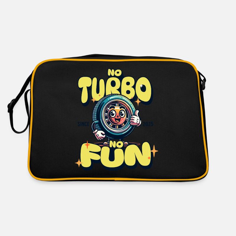 No Turbo No Fun Retro Tasche