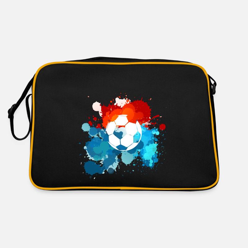 Des couleurs de foot. Idée de cadeau ! Sac Retro