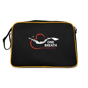 Apnée Plongée T-shirt & idée cadeau - Sac Retro - noir/or - Dos